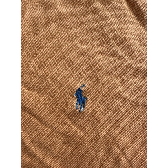 Ralph Lauren Polo Golf Shirt Custom Fit Mens XL Orange w/Blue Pony Short Sleeve - Picture 3 of 11
